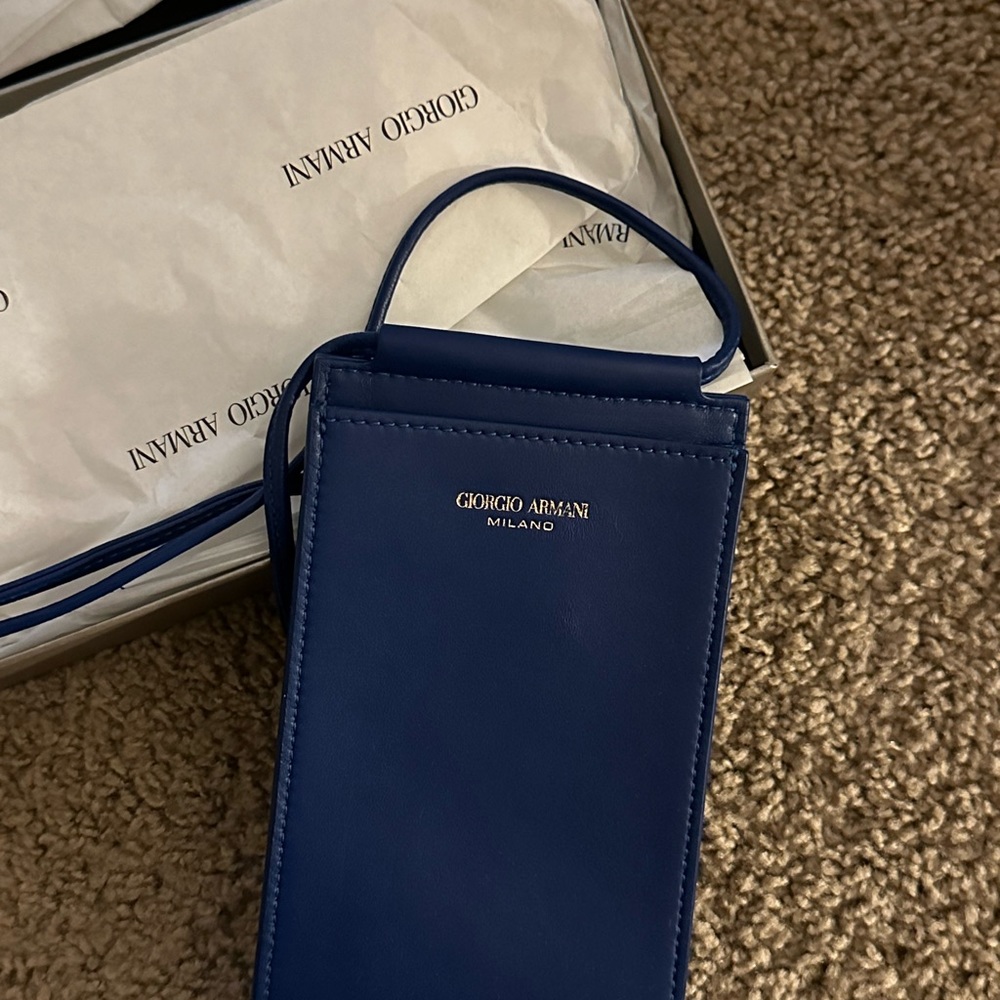 Giorgio Armani Blue Wristlet